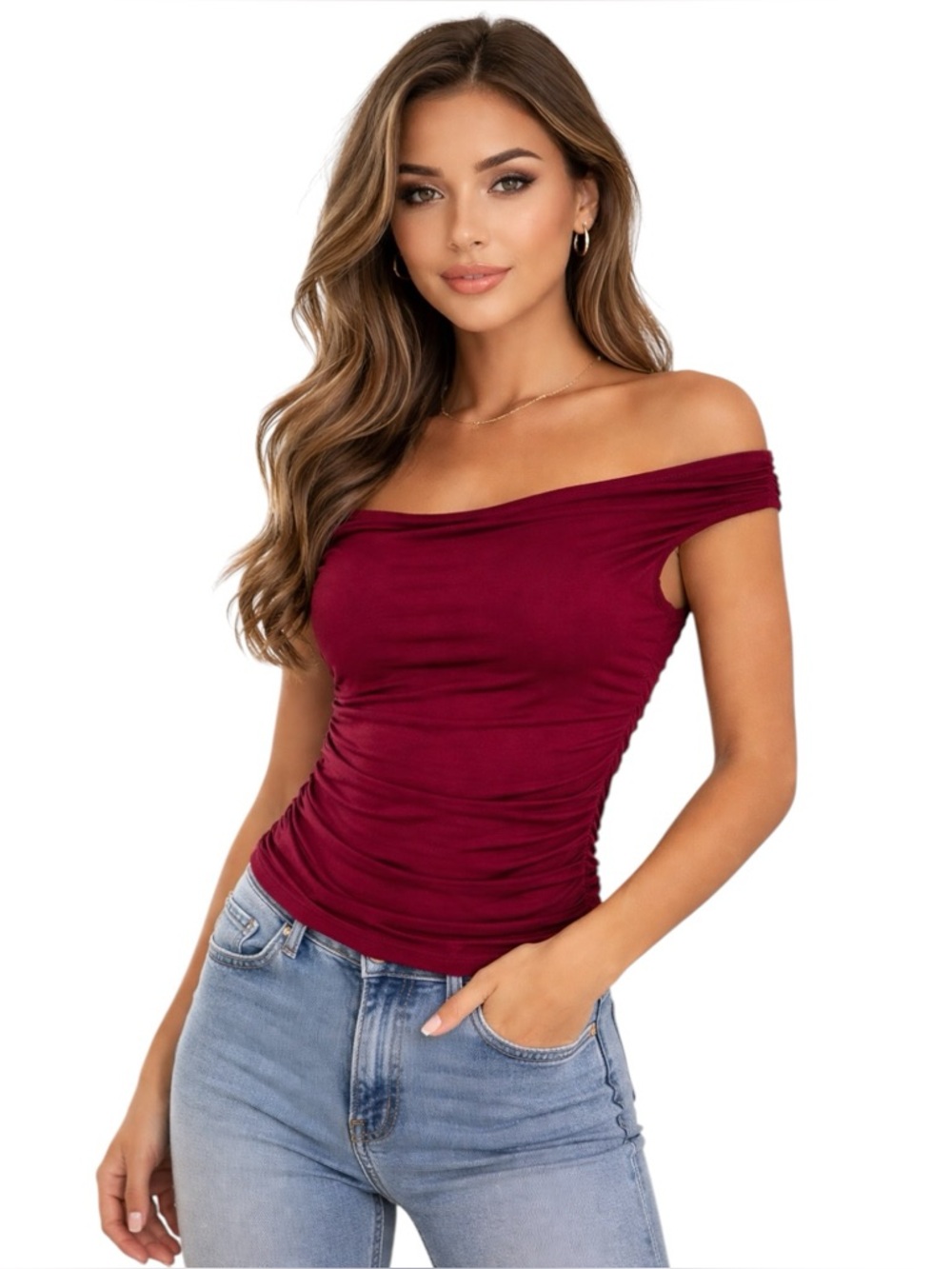Stradivarius Fitted Minimalist Top Chic Everyday Wardrobe Staple